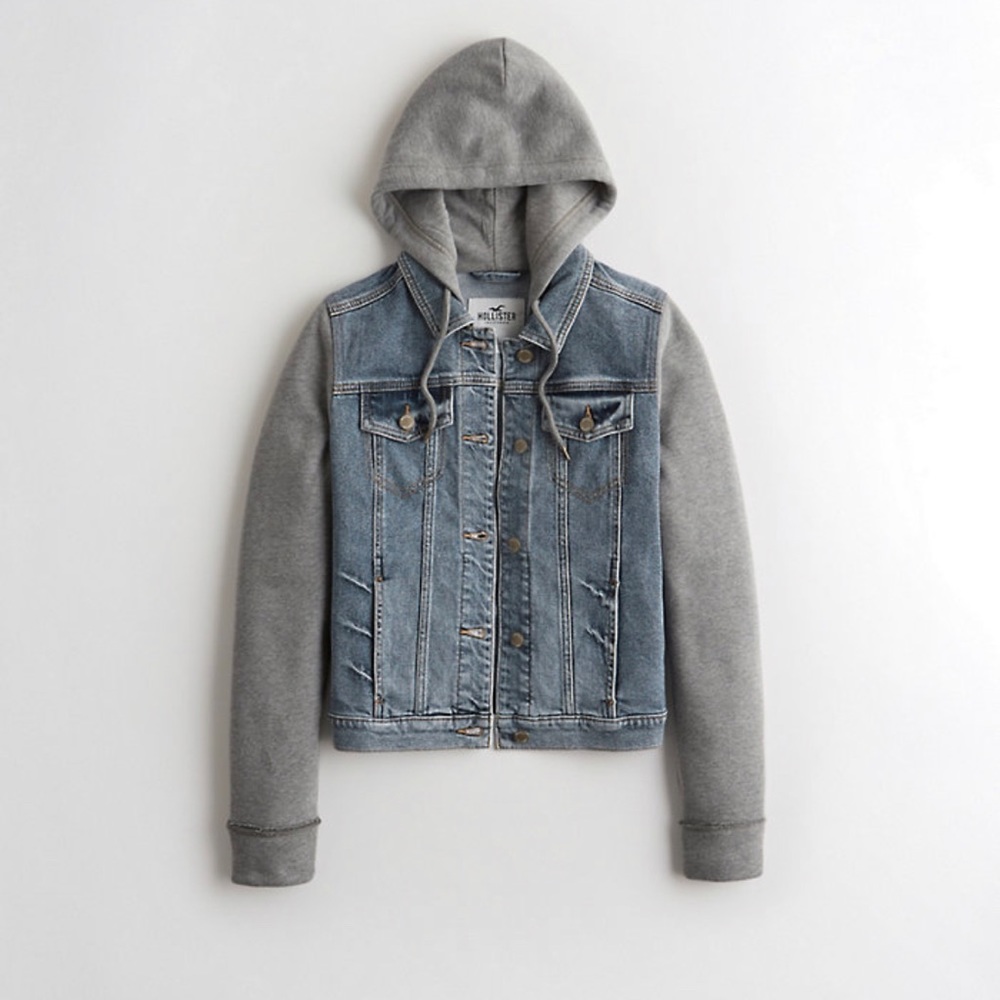 Hollister Hooded Denim Jacket